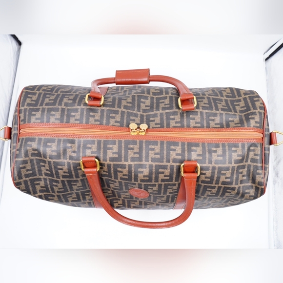 AG39❤️ Fendi Vintage Zucca Weekender - Picture 5 of 16